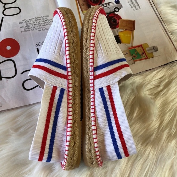 Free People On a Boat White Espadrilles Flats 40 - Picture 3 of 5